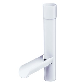 INEFA Rain collector for downpipe, PVC DN75 / 75 mm, white, water flap for downpipe, gutter accessories, made in Germany