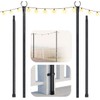 IDZO Heavy Upgrade Duty Outdoor String Light Pole for Deck