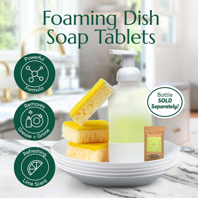 CLEANOMIC Foaming Dish Soap Tablets (6 Pack) - Dish Soap