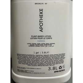 Apotheke CANVAS Plant Based Body Lotion 1 GALLON Jug Refill Commercial Bulk