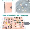 PACMAXI A5 Enamel Pin Display Book, Clear PVC Cover, Portable