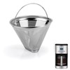 Coffee Filter Compatible with Cuisinart Coffee Maker, Permanent Stainless Cone