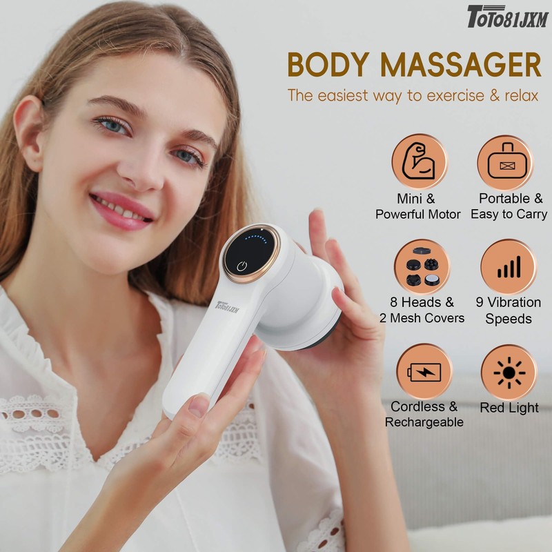 TOTO81JXM Electric Cellulite Massager – Body Sculpting Machine with 8