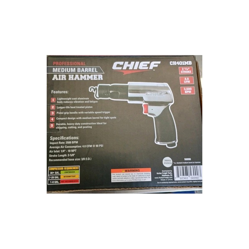 Chief Ch401mb Air Hammer Medium Barrel 56990