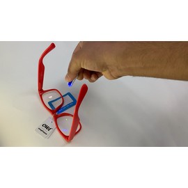 OWL KIDS BLUE LIGHT GLASSES WHITE ANTI BLUE RAY CLEAR LENS GAMING COMPUTER W/TESTER