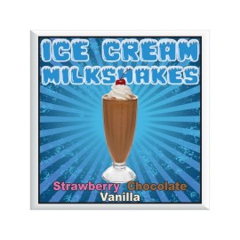 Wilson Graphics Ice Cream Milkshakes DECAL - Concession Food Truck Vinyl Decal - 14" tall x 14" wide (35.56 cm x 35,56 cm)