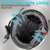 Yesmotor 3/4 Motorcycle Helmets Retro Open Face Vespa Scooters Helmet
