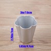 QJFCare 6 Pcs Popover Pan, Aluminium Pudding Tin Cup Baking