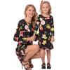 Fymnsi Christmas Mother Daughter Dress, Partner Look, Long Sleeves, Christmas