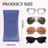 Crastilior Soft Glasses Case Leather eyeglass case Soft Sunglasses Pouch