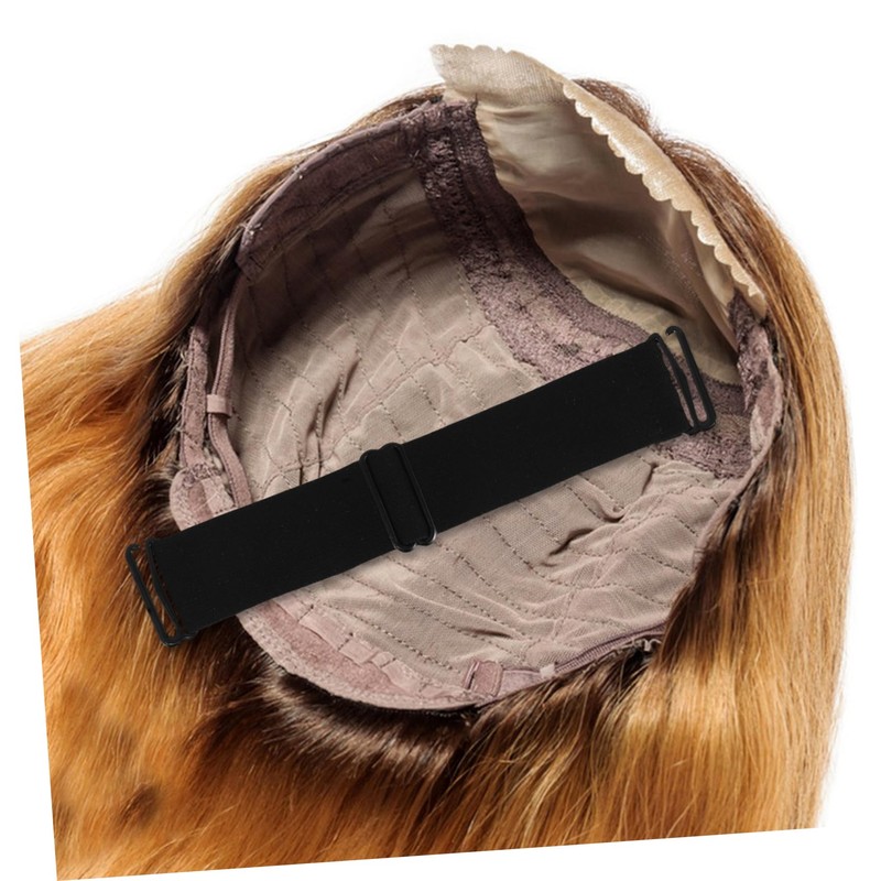 Mikinona Elastic Wig Headband 3pcs Wig Mesh Cap Adjustment Buckle