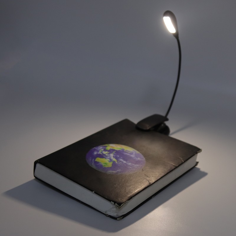 Clip On Light Black 9 Level 7 Lamps Foldable Flexible
