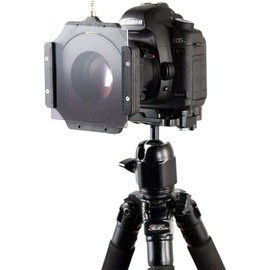 Runshuangyu 4x4 100mm Square Filter Full ND 2 4 8 with Filter Holder and Adapter Ring and 3-Slots Filter Bag Set for Swing Away Matte Box Holder (62mm)