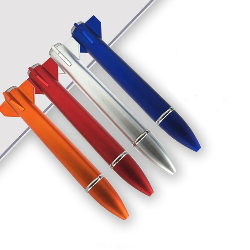 JKJF 8 Pieces Rocket Shape Gel Pen Rocket Rollerball Pens
