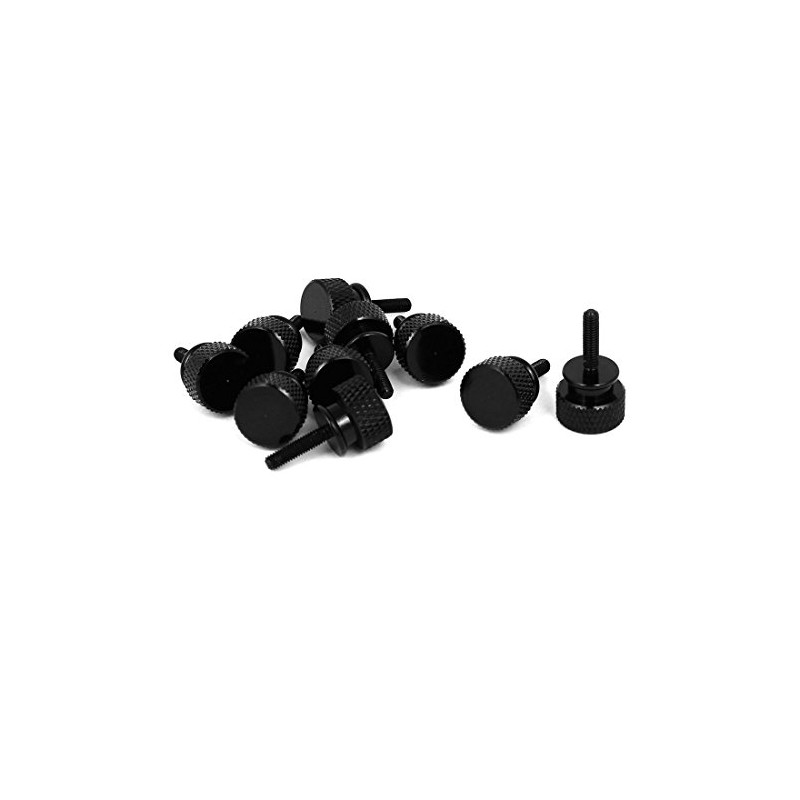 uxcell Computer PC Case M3x12mm Aluminum Alloy Knurled Thumb Screws