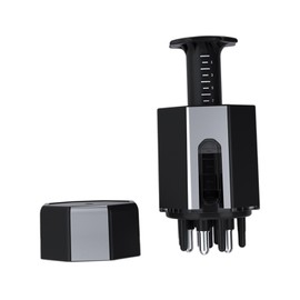 perfeclan Haaröl-Anwendung, Öl-Anwendung für das Haar, praktische Haarpflege, Kopfhaut-Anwendung, Kamm, Haaröl-Spender für Reiseflüssigkeiten, Schwarz