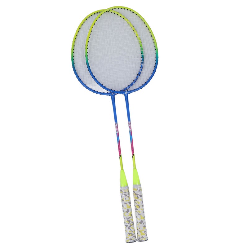 2Pcs Badminton Racket Yellow Light Frame Large Sweet Spot Anti