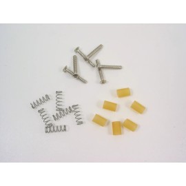 Unbranded SSS Single Coil Pickup Mounting Screws Tubing & Springs 6 each for Stratocaster