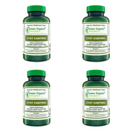 Green Organic Supplements Cyst, Breast Cyst, 90 VCaps, High Absorbable, Non-GMO, Gluten-Free (Pack of 4)