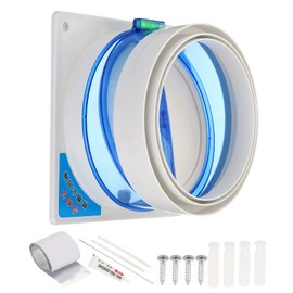PATIKIL 6"-7" Backdraft Damper, 1 Set ABS Flexible Airflow Inline Backflow Duct Adaptor Draft Blocker for Kitchen Bathroom Exhaust Fan