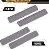 CNNELL 4PCS Dark Grey Composite Decking Boards End Cap 5.5”