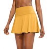 SANTINY Pleated Tennis Skirt for Women with 4 Pockets Women's