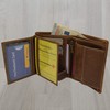 flevado Genuine Leather Wallet, Wings, Eagle, Men's Wallet, Brown, brown,