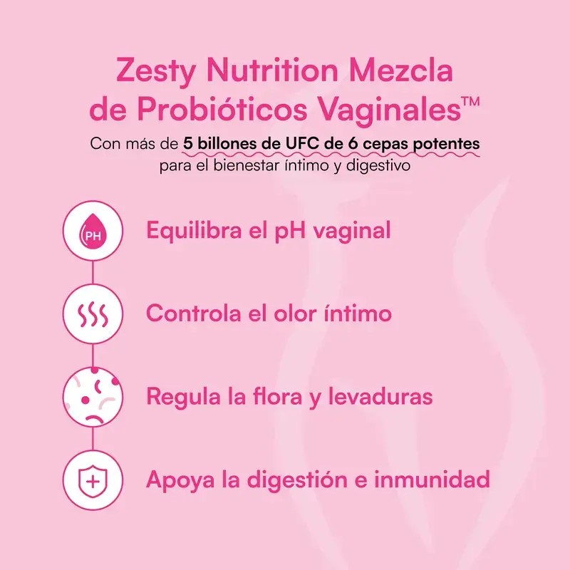 Zesty Nutrition Pro Inositol Pink Fury Probió Pack Probióticos Mujeres