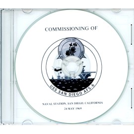 USS San Diego AFS 6 Commissioning Program 1969 Navy Plank Owners
