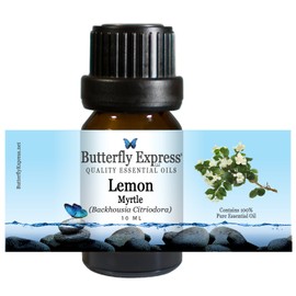 Lemon Myrtle Essential Oil 10ml - 100% Pure - by Butterfly Express