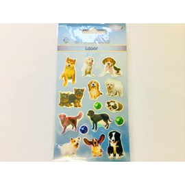 Puppy Dog Stickers - Kids/Childrens Labels for party bags, scrap books, card making or notebook decoration