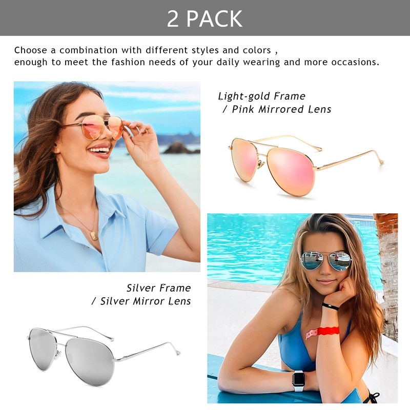 SUNGAIT Oversized Sunglasses for Women Lightweight Fashion Sunglasses - Polarised