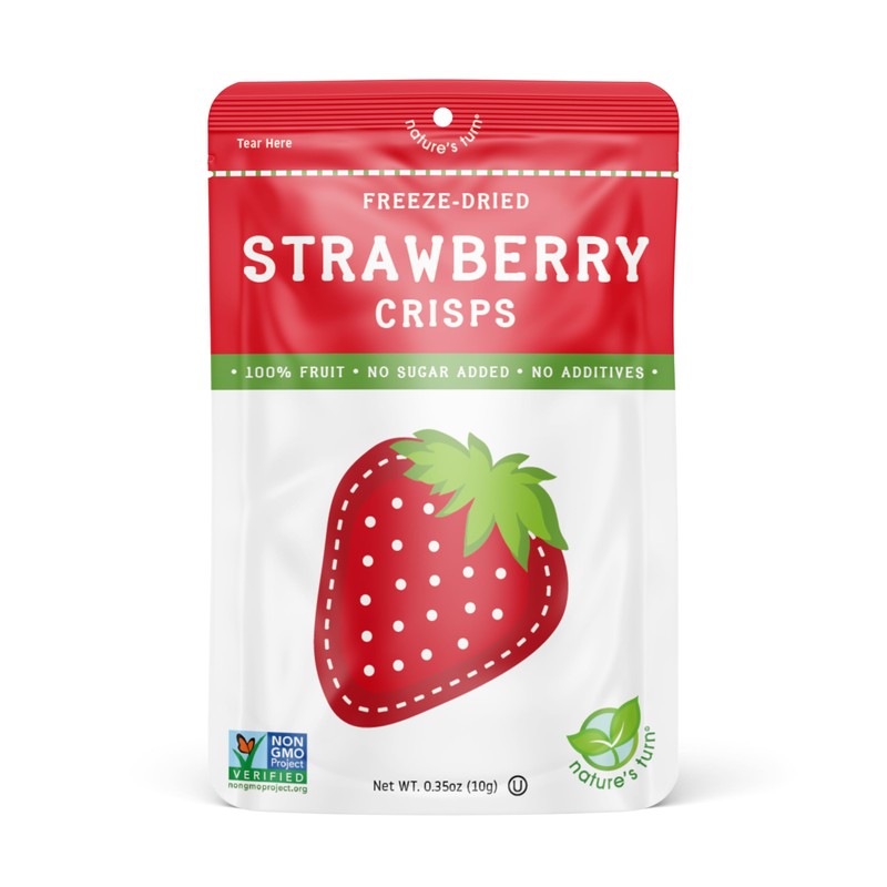 Nature’s Turn Freeze-Dried Strawberry Crisps – Healthy, Gluten-Free, Crispy &