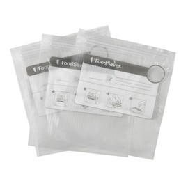 FoodSaver VS0500 35 x 950ml Vacuum Zipper Bags, Clear