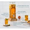 Kook Drink Dispenser, 80 oz, Water Dispenser Countertop, Glass Drink