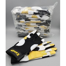 Unbranded Welding Gloves 12 Pairs Heavy Duty Work MIG TIG Welder Reinforced Fingertips Lrg