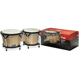 Stagg BW-200-N 7.5-Inch & 6.5-Inch Latin Wood Bongos - Natural