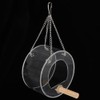 Acrylic Bird Feeder Box AntiScatter Hanging Feeding Box Outdoors Transparent