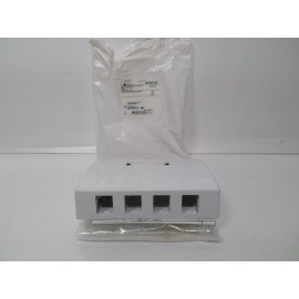 Unbranded/Generic 4 Port Cat6 5E RJ45 Network Surface Mount Box For Keystone Jack Insert