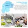 Gatuida Dish Washing Gloves, Fleece-lined Long Cuff Reusable Waterproof Household