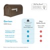Gibraltar Mailboxes Garrison Large Capacity Galvanized Steel Venetian Bronze, Post-Mount