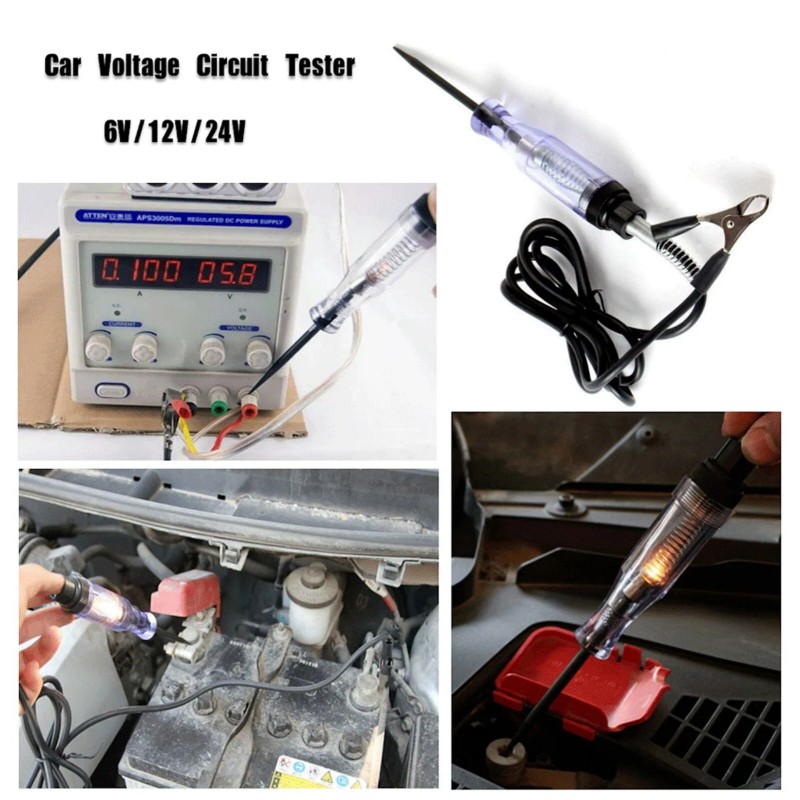 SHENKENUO Test Light Car Circuit Tester Probe 12V 6V DC