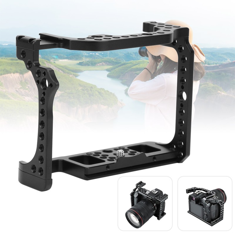 Photography Camera Cage Shooting Vlog with Cold Shoe Port for