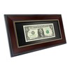 GMFrames Mahogany Dollar Bill Frame with Black Mat or Display