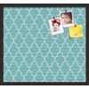 ArtToFrames 24x16 Custom Cork Bulletin Board. This Quatrefoil Aqua Pin