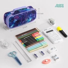 Choco Mocha Sloth Pencil Case for Girls, Soft Pencil Case Kids Pencils Pouch for Kindergarten Girls, Purple