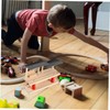 BESPORTBLE 1 Set Wooden Train Station Platform Accessory for DIY