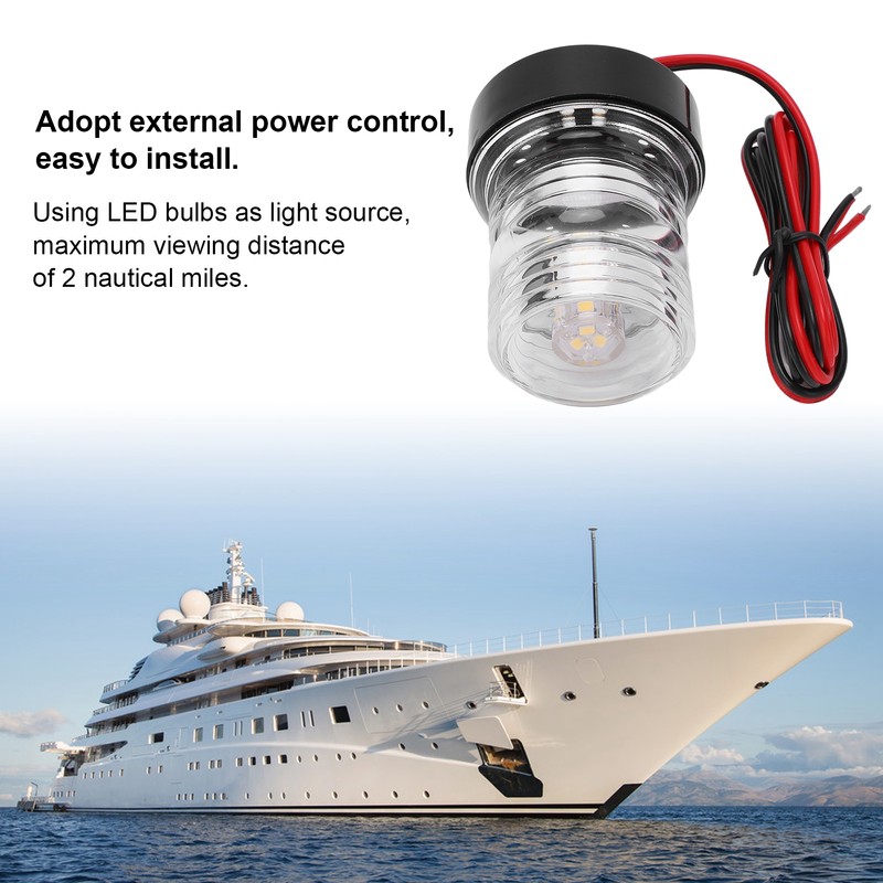 5W DC12V‑24V 360 Degree All Round Boat Light High Brightness