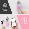 Fingerprint Padlock eLinkSmart Gym Locker Lock for Girls Women with