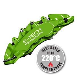 BITS4REASONS - NEW FORMULA E TECH BRAKE CALIPER PROFESSIONAL GRADE PAINT KIT- PERFORMANCE HIGH TEMPERATURE RATED TO 220 C GREEN